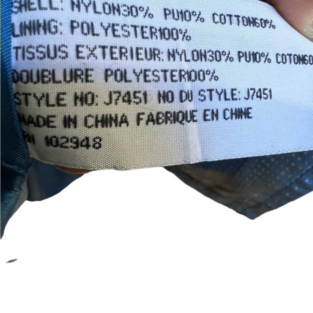 Tulle Women’s Lined blue dotted trench coat in Small - Picture 8 of 15